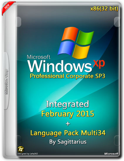 Windows XP Pro SP3 Corporate x86 February 2015 + Language Pack Multi34 (ENG/2015)