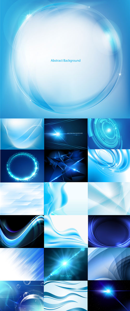 Abstract vector backgrounds blue