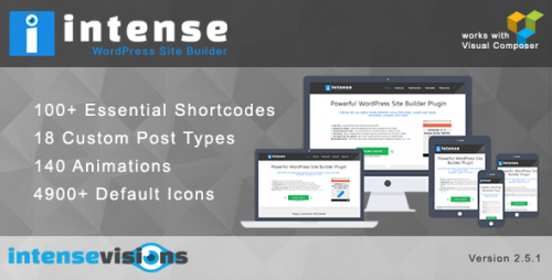 Download Intense v.2.5.0 - Shortcodes and Site Builder for WordPress product snapshot