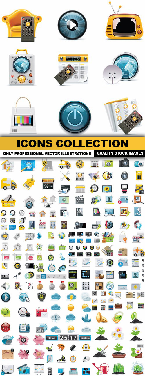 Icons Collection Vector set 12