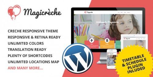 Nulled Magicreche - Responsive Creche WordPress Theme product graphic