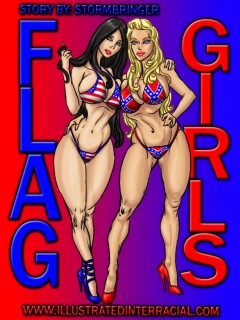 IllustratedInterracial Flag Girls Comic