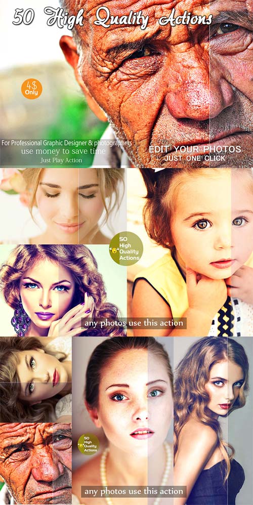 CreativeMarket 50 High Quality Actions