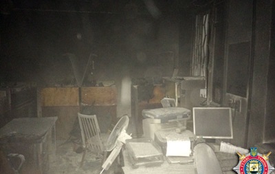 В Красноармейске Донецкой области сожгли военкомат