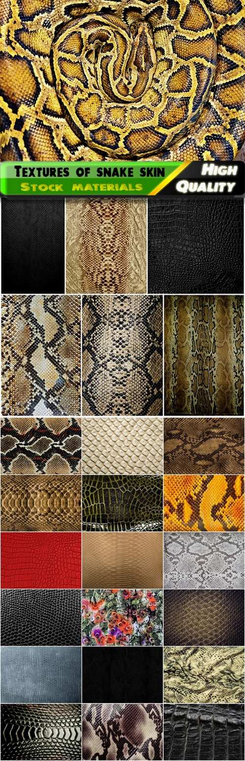 Backgrounds and textures snake skin - 25 HQ Jpg