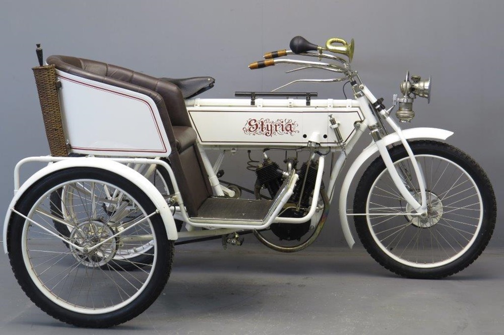 Винтажный мотоцикл Styria Type IIIb 1907