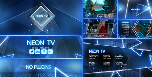 Neon TV Broadcast Package - Project for After Effects (Videohive)