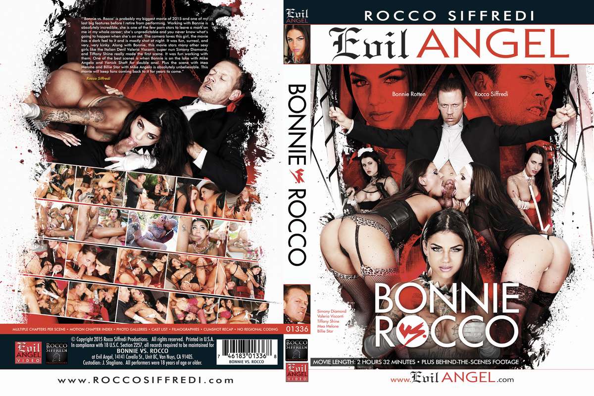 Bonnie Vs. Rocco / Bonnie  Rocco (Rocco Siffredi, Evil Angel) [2015 ., Gonzo Anal DP DAP, 1080p, WEB-DL] (Split Scenes)