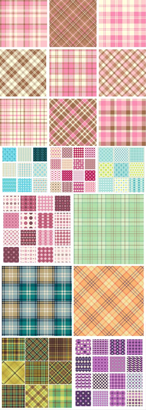 Vector checkered backgrounds, abstraction