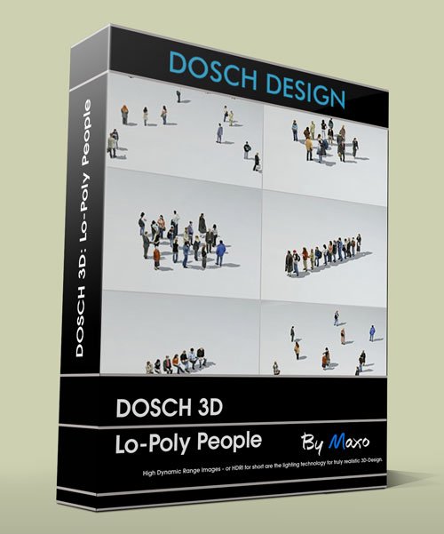 Dosch 3d Lo Poly People 3dvizvn