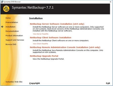 Symantec NetBackup Client & OpsCenter 7.7.1