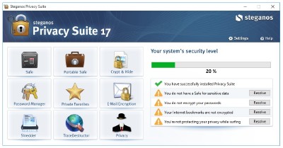 Steganos Privacy Suite 17.1.3 Revision 11700