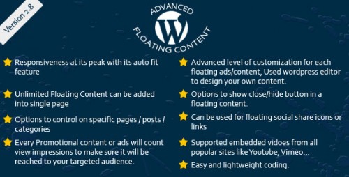 Nulled Advanced Floating Content v2.2 - WordPress Plugin product photo