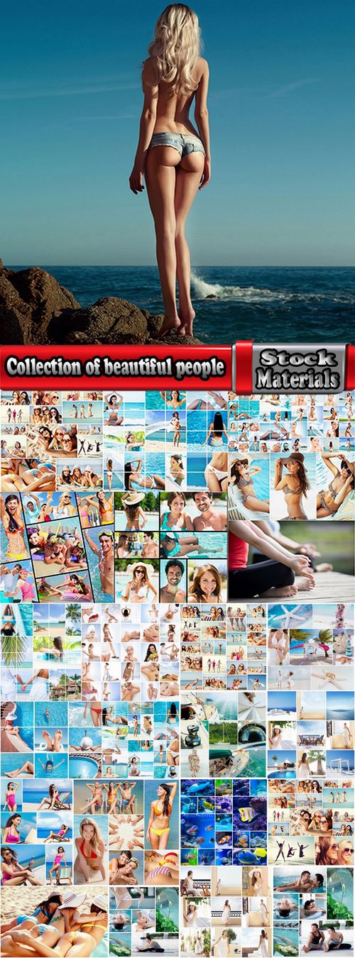 Collection of beautiful girl woman man people rest sea beach bikini 25 HQ Jpeg
