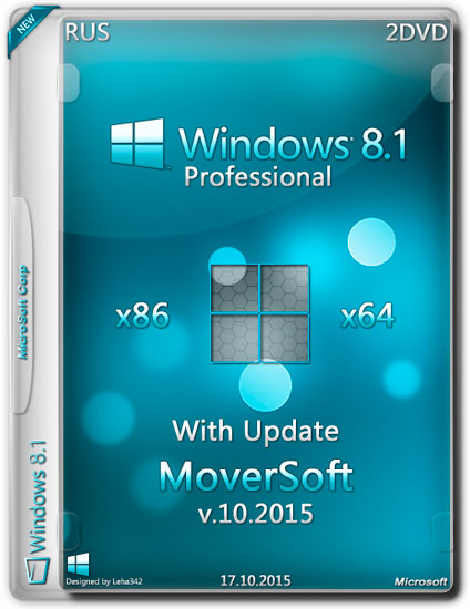 Windows 8.1 Pro x86/x64 with Update MoverSoft v.10.2015 (RUS/2015)