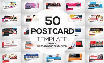 CreativeMarket - 50 Business Postcard Bundle 1