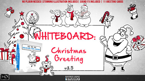 Holidays Whiteboard Greetings Pack - Project for After Effects (Videohive)