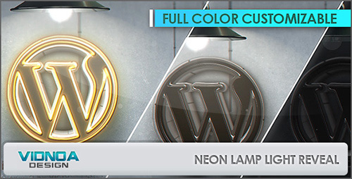 Neon Lamp Light Reveal - Project for After Effects (Videohive)