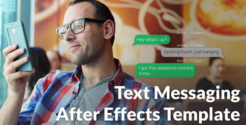 Text Messaging with Photo and Video Options - Project for After Effects (Videohive)