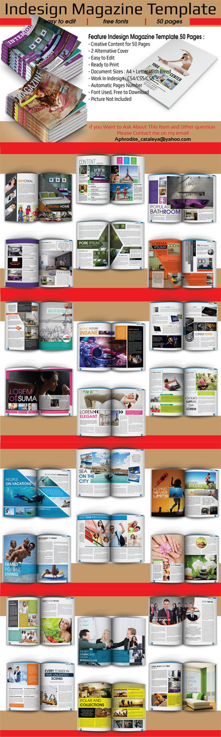 CM - Indesign Magazine Template 50 Pages 454523
