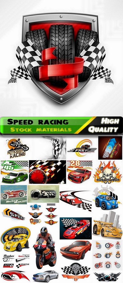 Speed racing and sport cars - 25 Eps