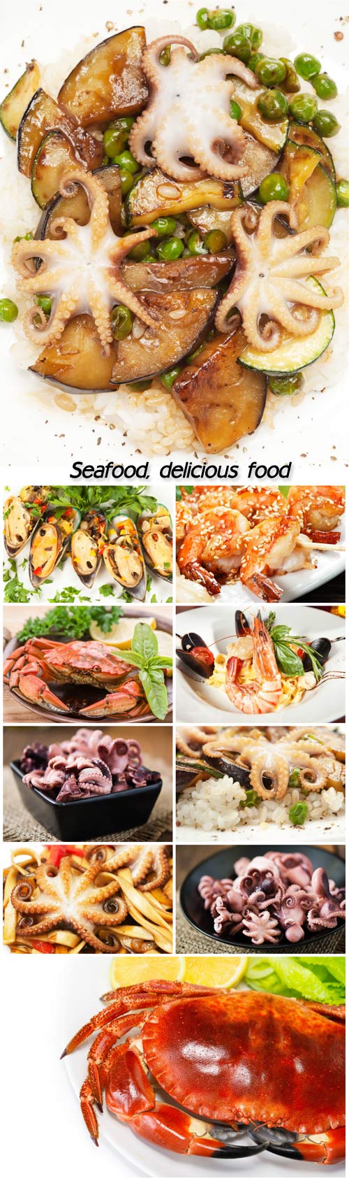 Seafood, delicious food