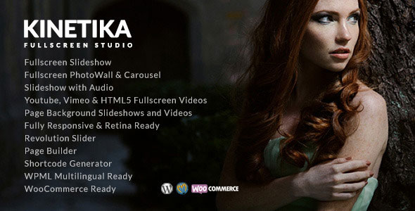 Kinetika v1.9.3 - Fullscreen Photography Theme