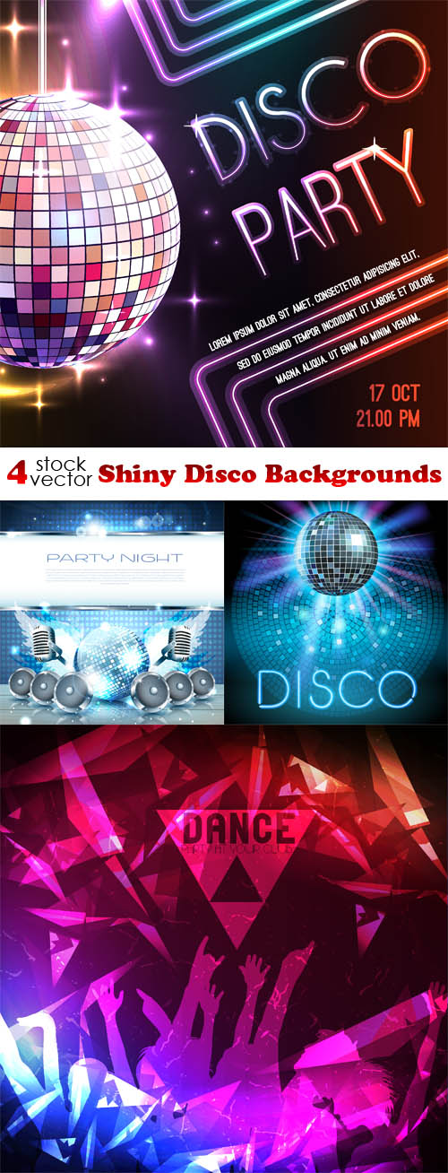 Vectors - Shiny Disco Backgrounds