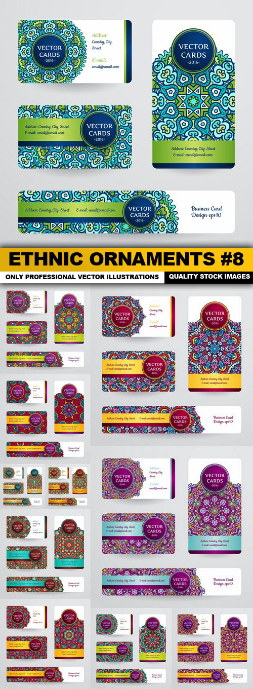 Ethnic Ornaments #8 - 11 Vector