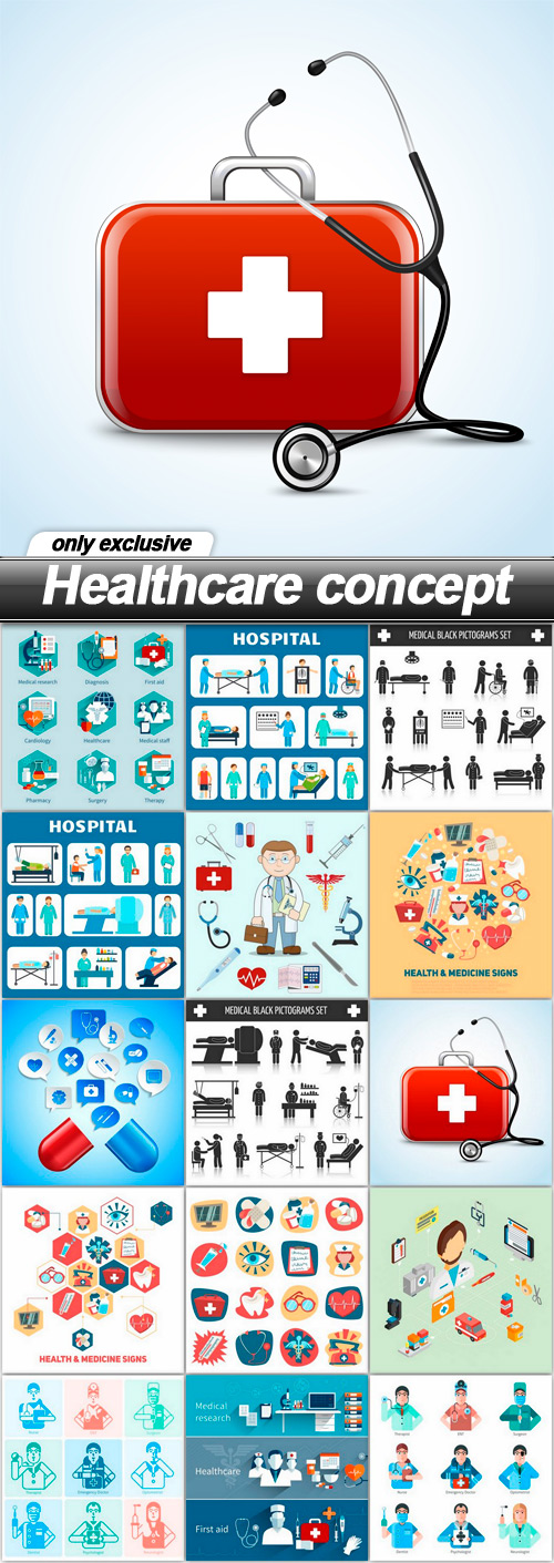 Healthcare concept - 15 EPS