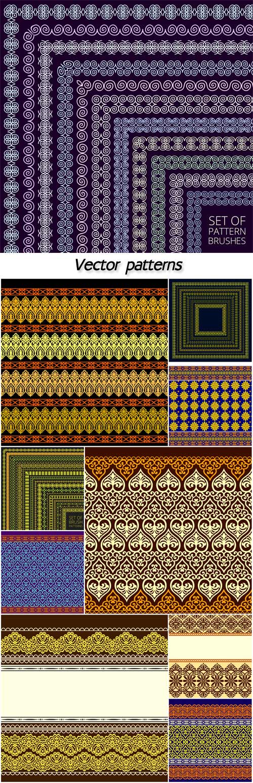 Vector patterns, backgrounds, textures