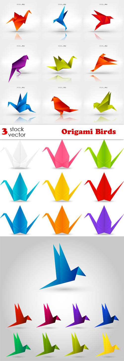 Vectors - Origami Birds