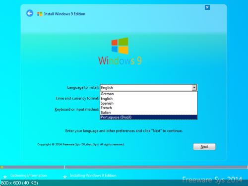 Windows 9 Professional Eng x64 2014