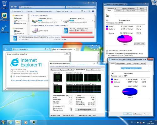 Microsoft Windows 7 SP1 x86/x64 Ru 9 in 1 Origin-Upd 09.2014 by OVGorskiy® 1DVD