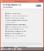 Win10 Spy Disabler 1.0 - запретит Windows шпионить