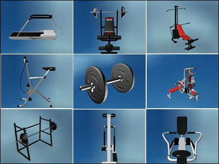 Gym Equipment 3d Models